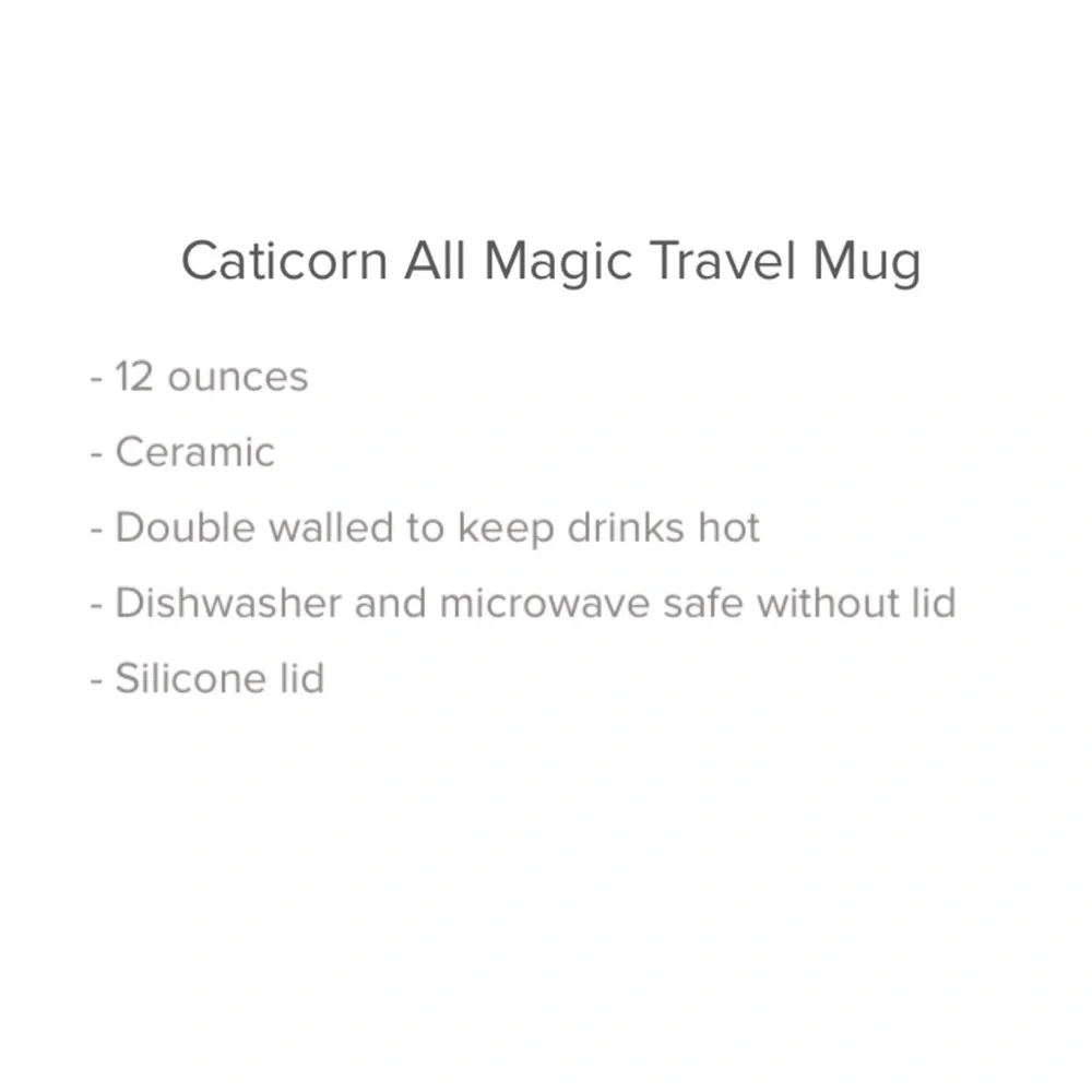 Francesca’s + Natural Life Caticorn Travel Mug